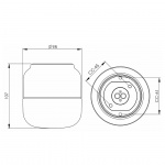 Ohm Taklampa/Vägglampa 100/110 Svart/Opalglas IP44 Ohm Taklampa/Vägglampa 100/110 Svart/Opalglas IP44
