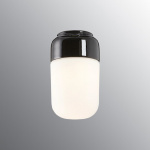 Ohm Taklampa/Vägglampa 100/170 Svart/Opalglas IP44 Ohm Taklampa/Vägglampa 100/170 Svart/Opalglas IP44