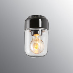 Ohm Taklampa/Vägglampa 100/170 Svart/Klarglas IP44 Ohm Taklampa/Vägglampa 100/170 Svart/Klarglas IP44