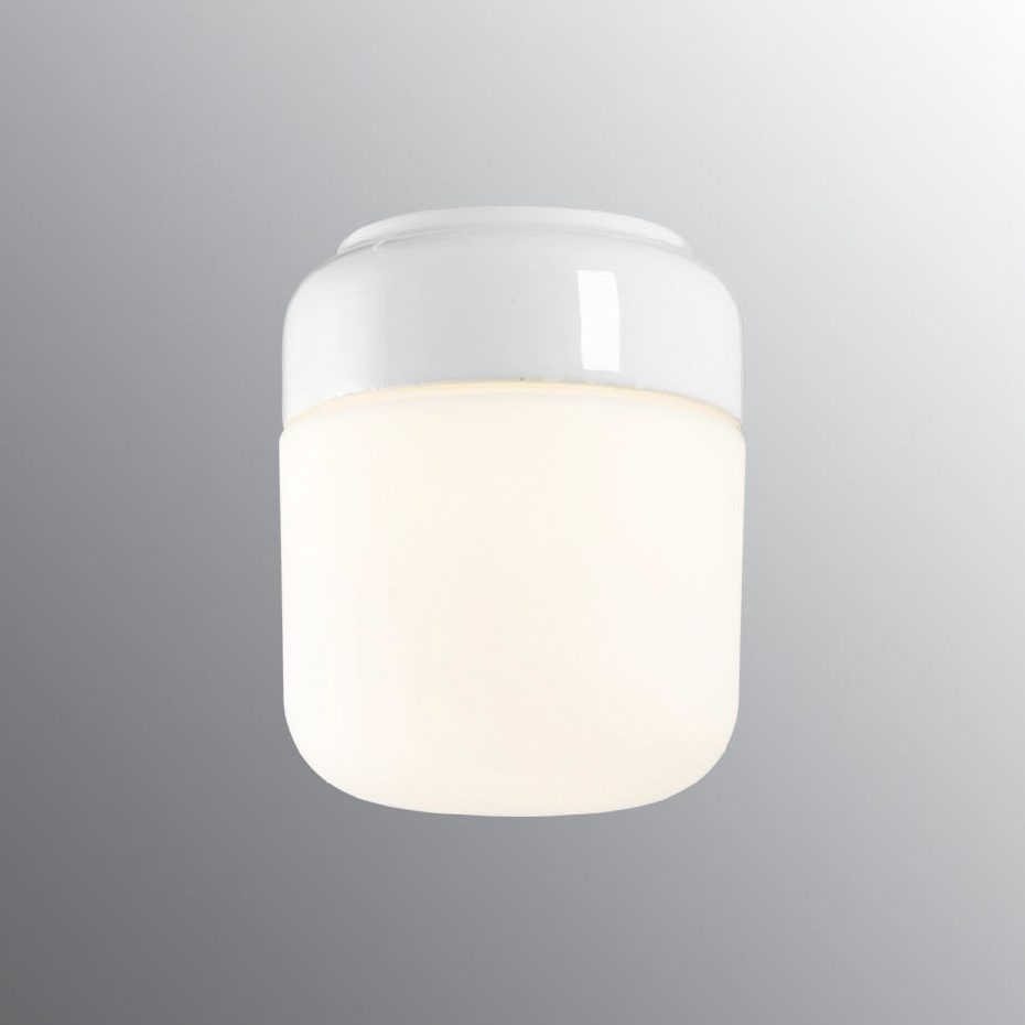 Ohm Taklampa/Vägglampa 140/170 Vit/Opalglas IP44