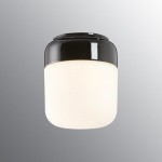 Ohm Taklampa/Vägglampa 140/170 Svart/Opalglas IP44 Ohm Taklampa/Vägglampa 140/170 Svart/Opalglas IP44
