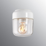 Ohm Taklampa/Vägglampa 140/170 Vit/Klarglas IP44 Ohm Taklampa/Vägglampa 140/170 Vit/Klarglas IP44