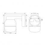 Ohm Vägglampa 100/150 Vit/Opalglas IP44 Ohm Vägglampa 100/150 Vit/Opalglas IP44