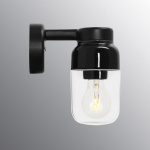 Ohm Vägglampa 100/210 Svart/Klarglas IP44 Ohm Vägglampa 100/210 Svart/Klarglas IP44