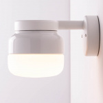 Ohm Vägglampa 140/150 Vit/Opalglas IP44 Ohm Vägglampa 140/150 Vit/Opalglas IP44