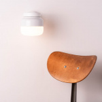 Ohm Vägglampa 140/150 Vit/Opalglas IP44 Ohm Vägglampa 140/150 Vit/Opalglas IP44