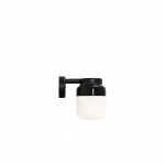 Ohm Vägglampa 140/205 Svart/Opalglas IP44 Ohm Vägglampa 140/205 Svart/Opalglas IP44