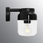 Ohm Vägglampa 140/205 Svart/Klarglas IP44 Ohm Vägglampa 140/205 Svart/Klarglas IP44