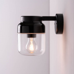Ohm Vägglampa 140/205 Svart/Klarglas IP44 Ohm Vägglampa 140/205 Svart/Klarglas IP44