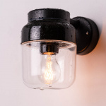 Ohm Vägglampa 140/205 Svart/Klarglas IP44 Ohm Vägglampa 140/205 Svart/Klarglas IP44