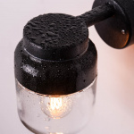 Ohm Vägglampa 140/205 Svart/Klarglas IP44 Ohm Vägglampa 140/205 Svart/Klarglas IP44