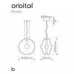 Orbital Pendel Moon Clear + Polaris White/Silver Orbital Pendel Moon Clear + Polaris White/Silver