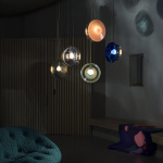 Orbital Pendel Moon Clear + Venus Pink/Patina Gold Orbital Pendel Moon Clear + Venus Pink/Patina Gold