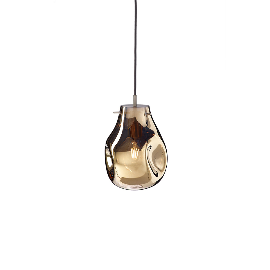 Soap Pendel Small Gold/Brushed Silver