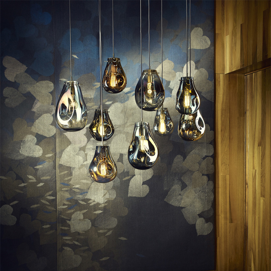 Soap Pendel Small Gold/Brushed Silver