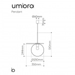 Umbra Pendel Clear/Gold Umbra Pendel Clear/Gold