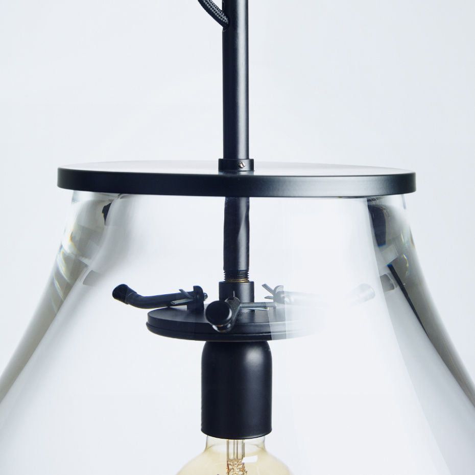 Tim Pendel Medium Clear/Black