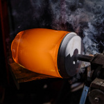 Lantern Pendel Smoke Grey/Patina Gold