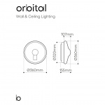 Orbital Taklampa/Vägglampa Moon Clear/Silver Orbital Taklampa/Vägglampa Moon Clear/Silver