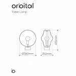 Orbital Bordslampa Moon Clear + Moon Clear/Silver Orbital Bordslampa Moon Clear + Moon Clear/Silver