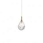 Soap Mini Singel Pendel Clear/Brushed Gold Soap Mini Singel Pendel Clear/Brushed Gold