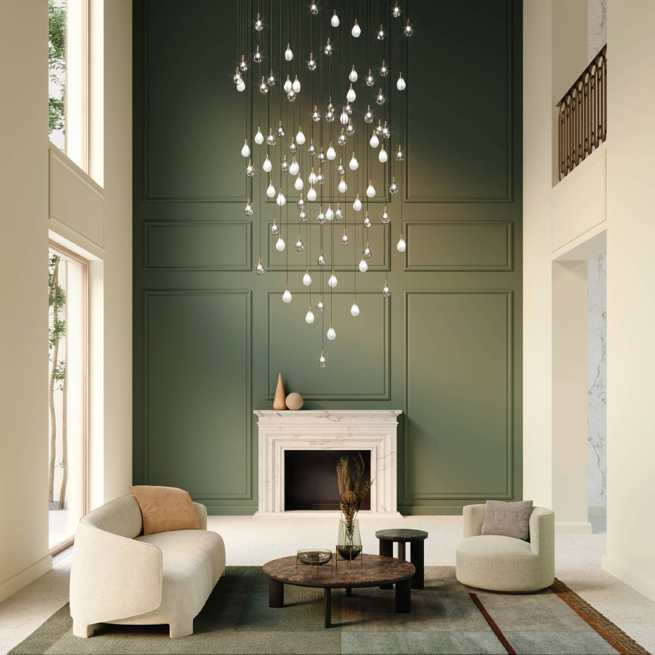 Soap Mini Singel Pendel Frosted/Brushed Gold