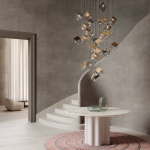 Pyrite Pendel Large Clear/Gold Pyrite Pendel Large Clear/Gold