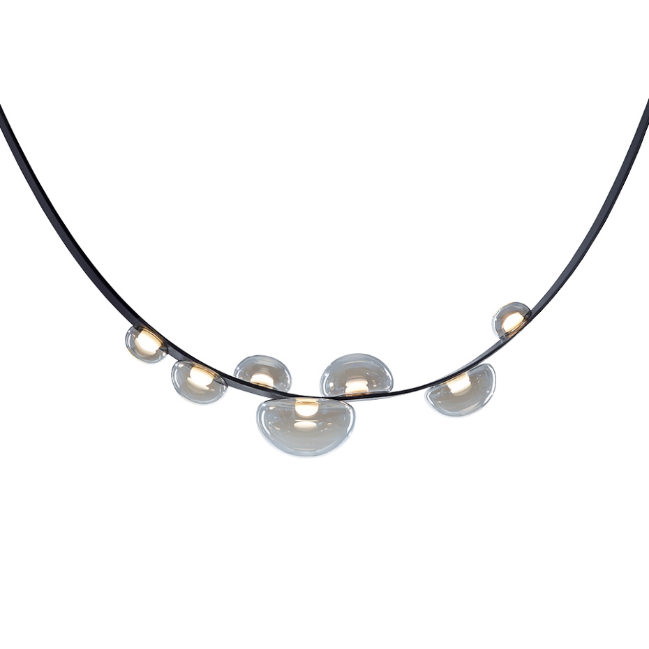 Dew Drops Pendel Pearl Metalization/Leather