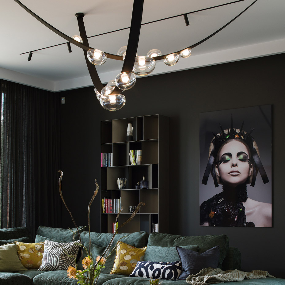 Dew Drops Pendel Pearl Metalization/Leather