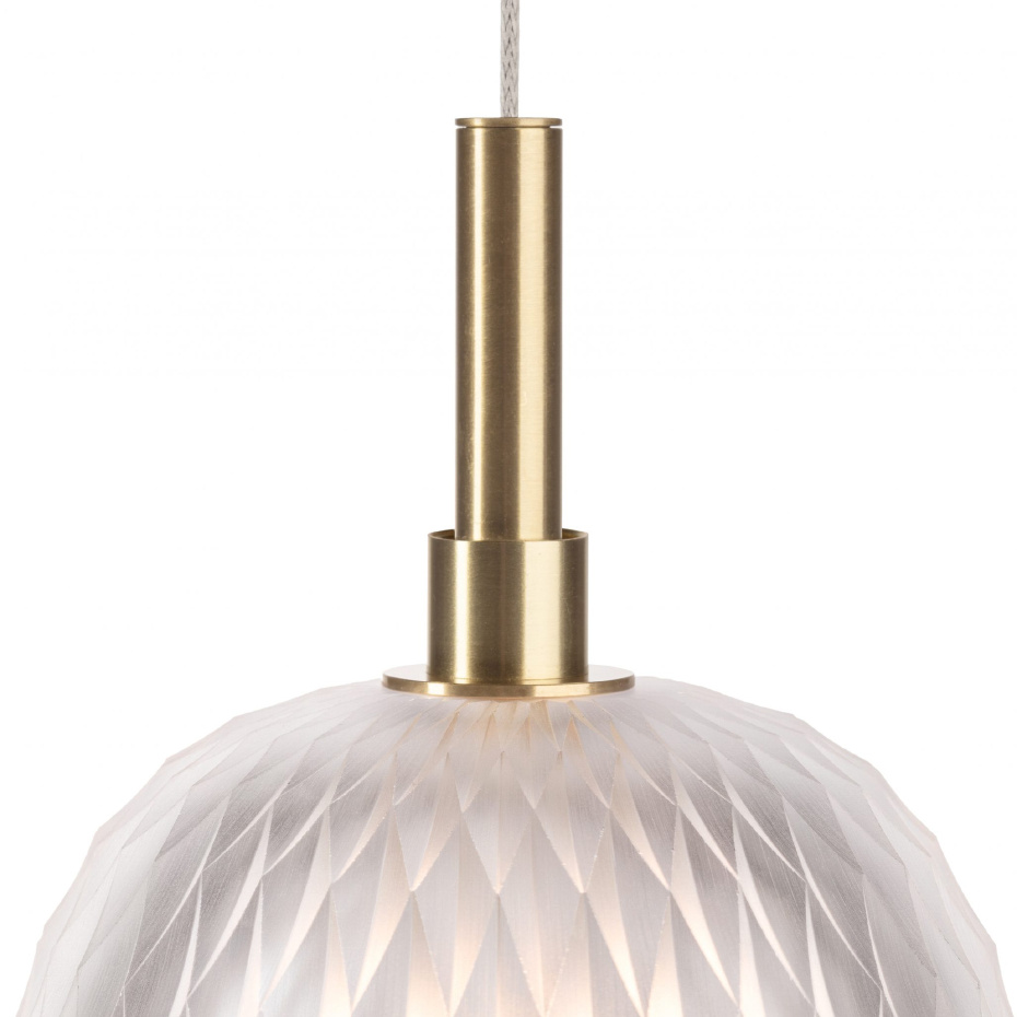 Metamorphosis Singel Pendel Large Clear/Brushed Gold