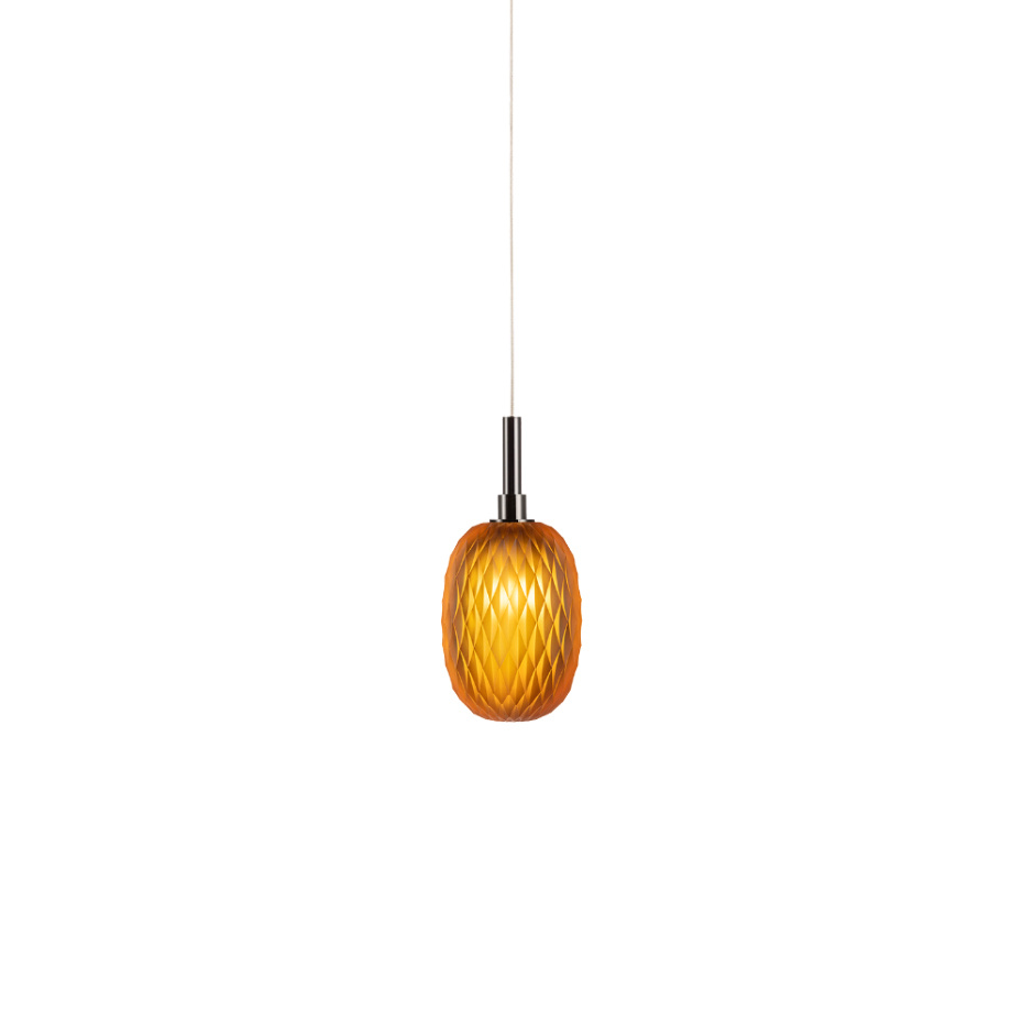 Metamorphosis Singel Pendel Small Amber/Anthracite