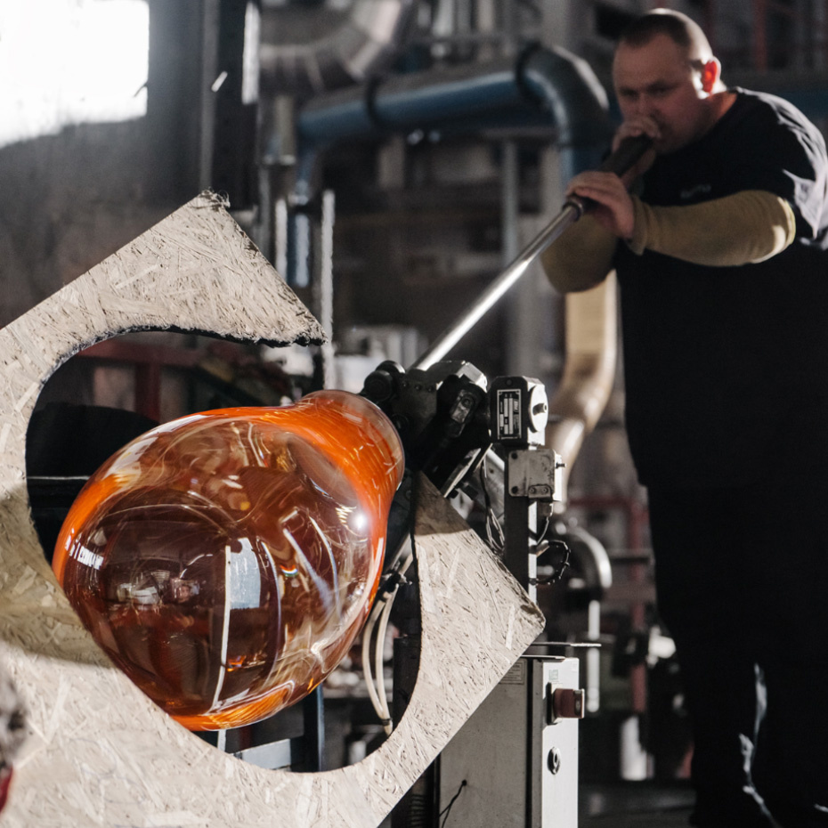 Tim Pendel Small Clear/Brushed Copper