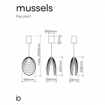 Mussels Singel Pendel Dark Pearl/Anthracite Mussels Singel Pendel Dark Pearl/Anthracite