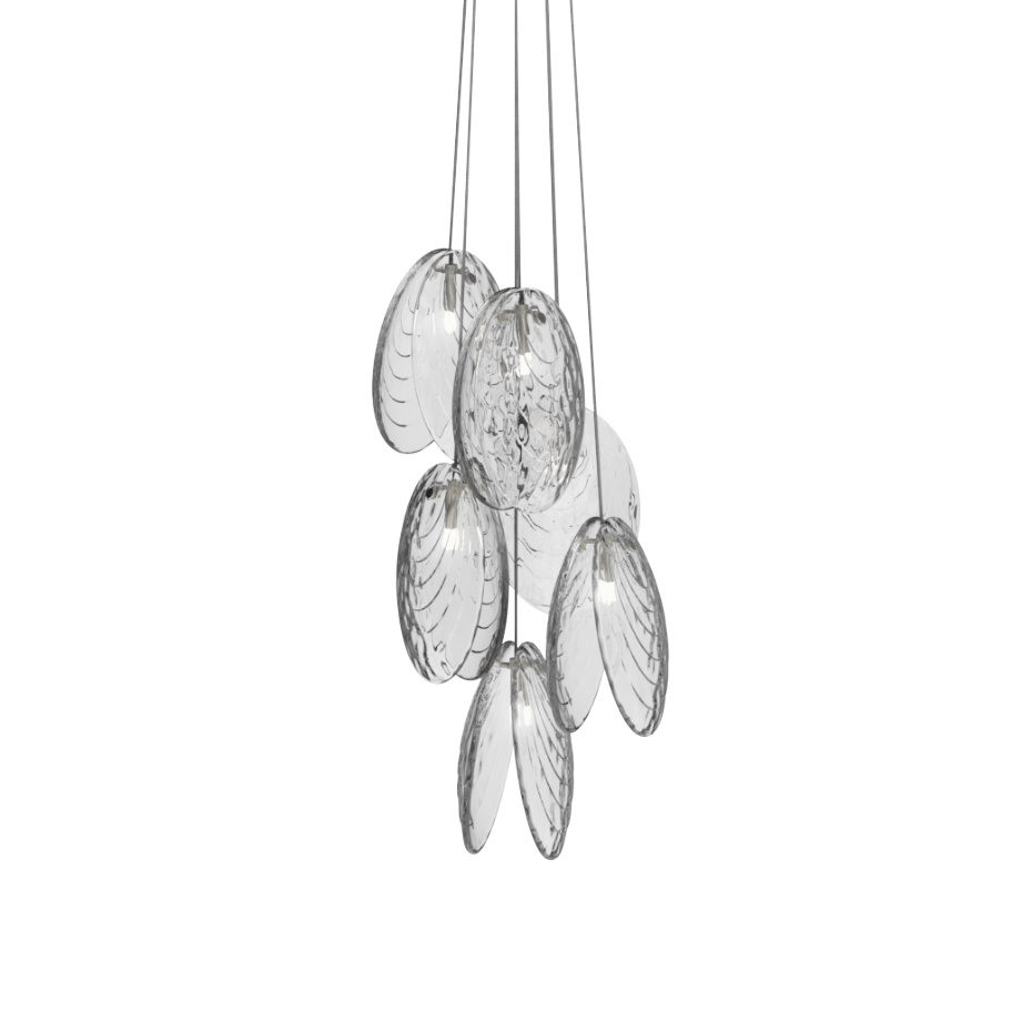 Mussels Cluster 6 Pendel Clear/Anthracite/Anthracite Canopy