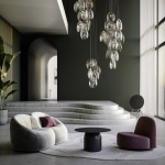 Mussels Cluster 6 Pendel Clear/Brushed Gold/Brushed Gold Canopy Mussels Cluster 6 Pendel Clear/Brushed Gold/Brushed Gold Canopy