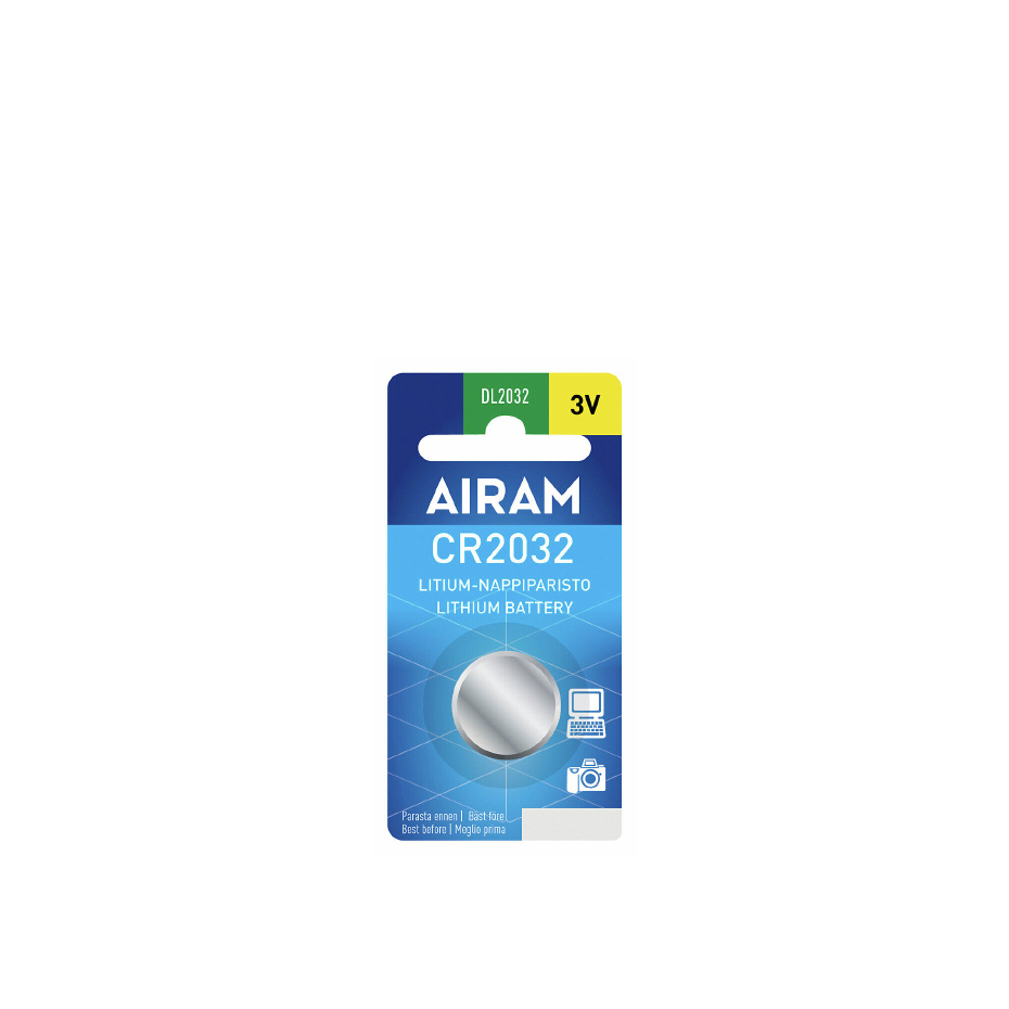 Airam Knappcellsbatteri Litium CR2032 3V