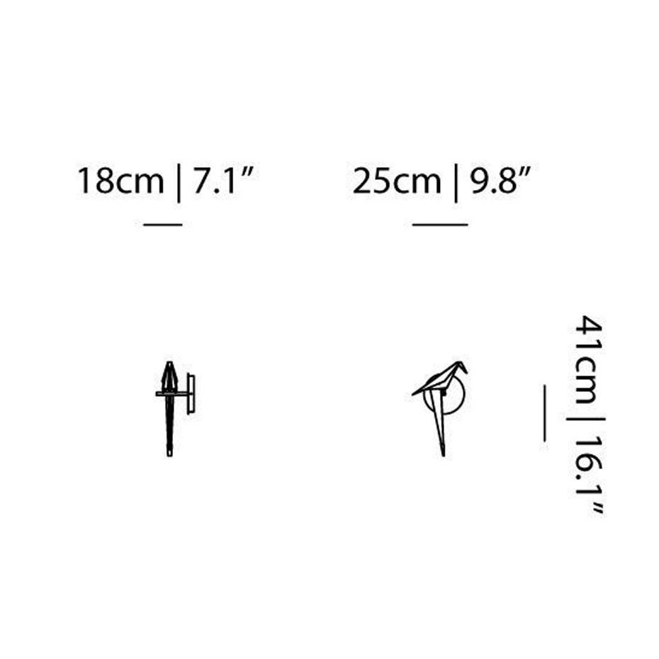 Perch Light Vägglampa Small