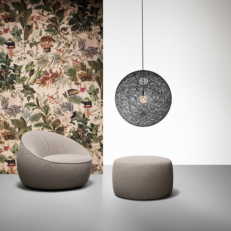 Random Light II Pendel Small Black