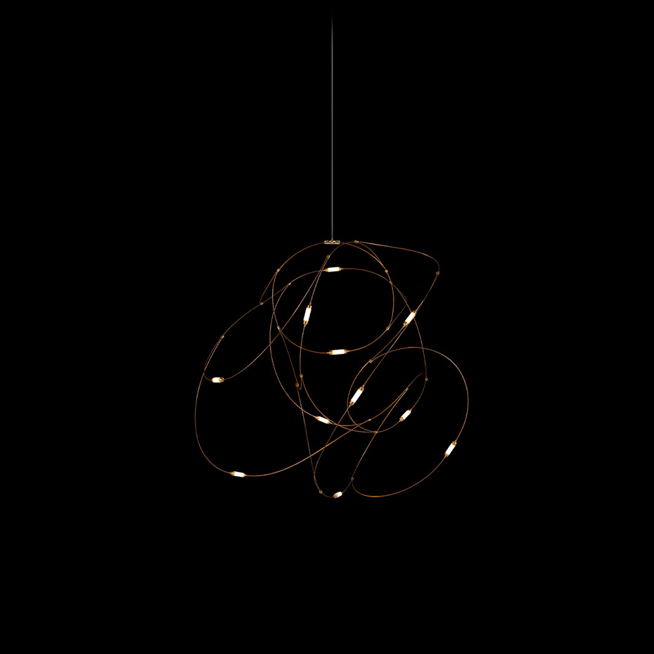 Flock Of Light 11 Pendel Copper