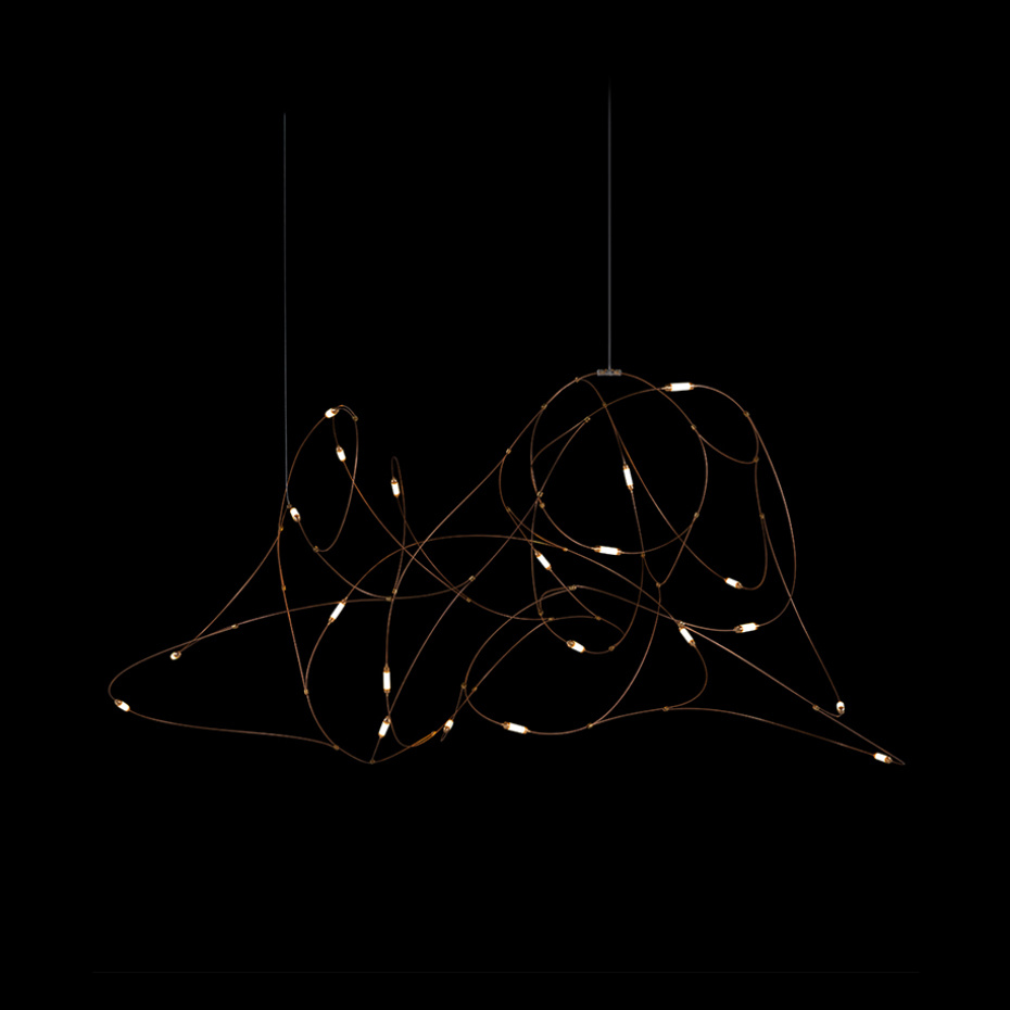 Flock Of Light 21 Pendel Copper