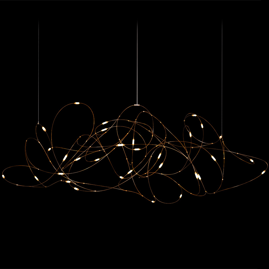 Flock Of Light 31 Pendel Copper