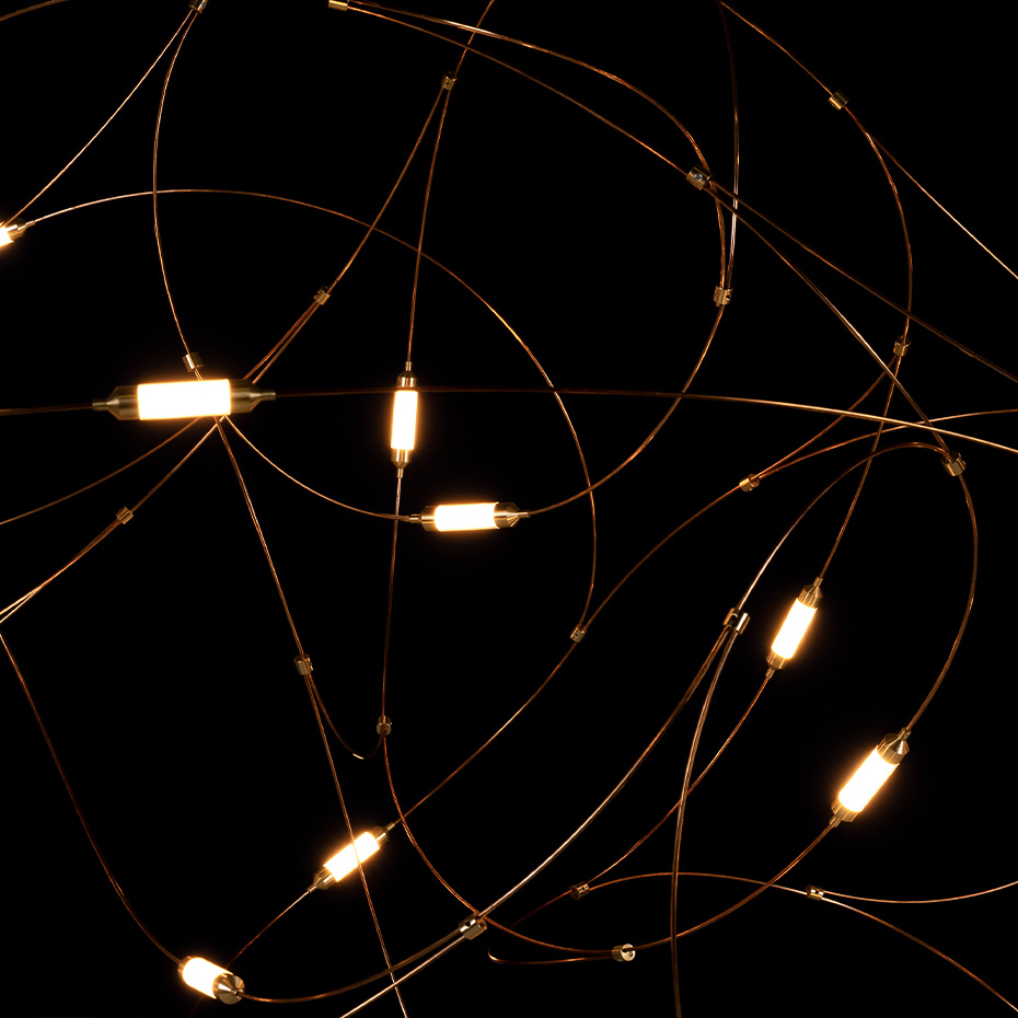 Flock Of Light 31 Pendel Copper