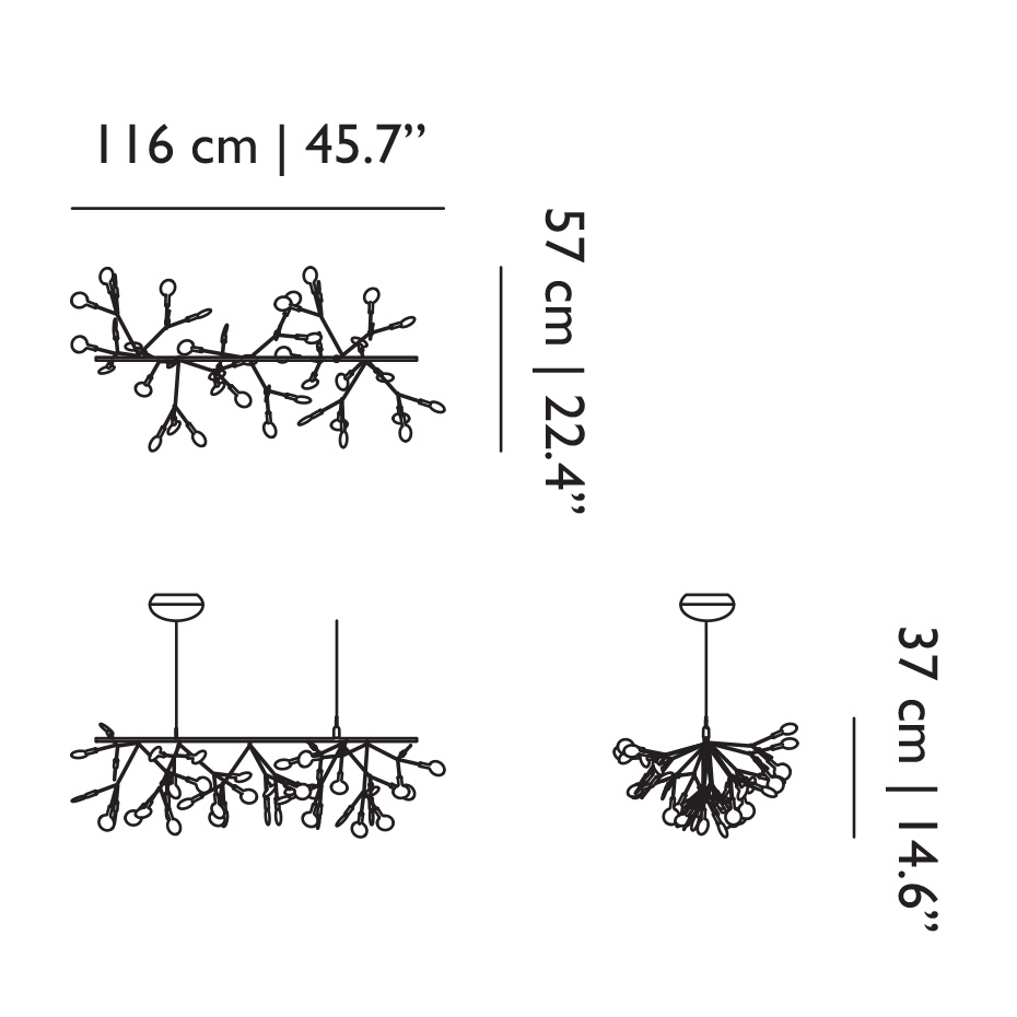 Heracleum III Endless Pendel Copper