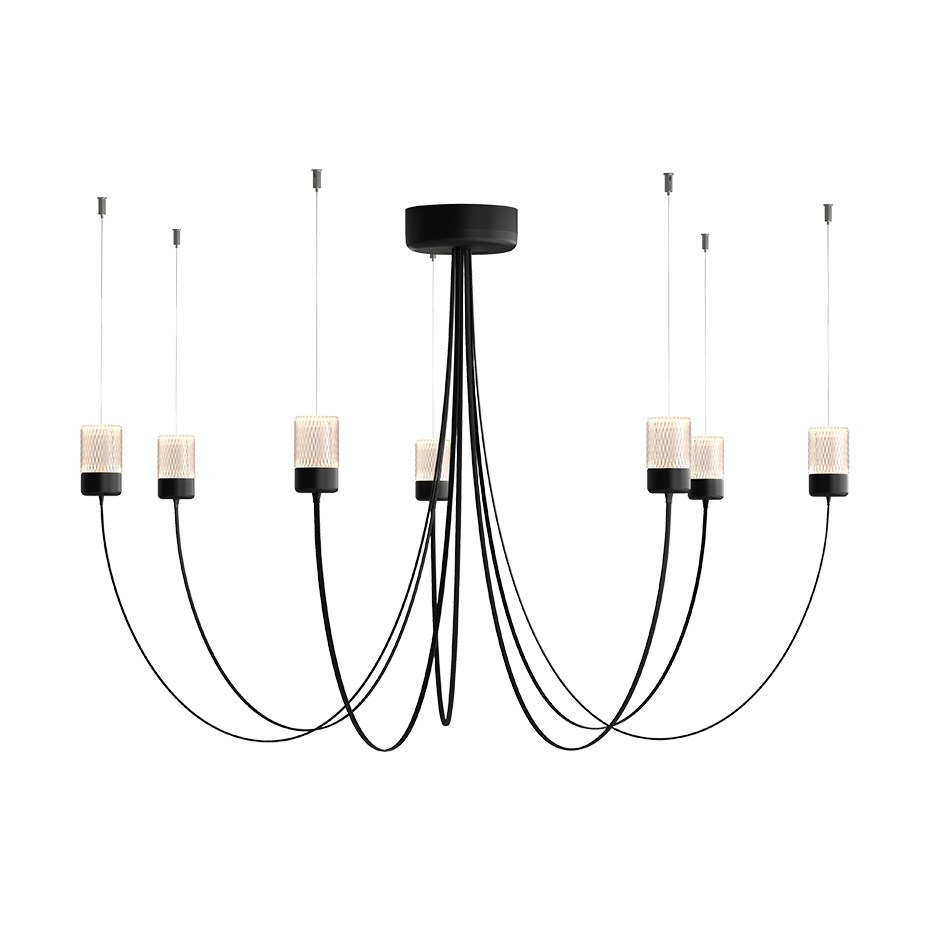 Gravity Chandelier 7 Black