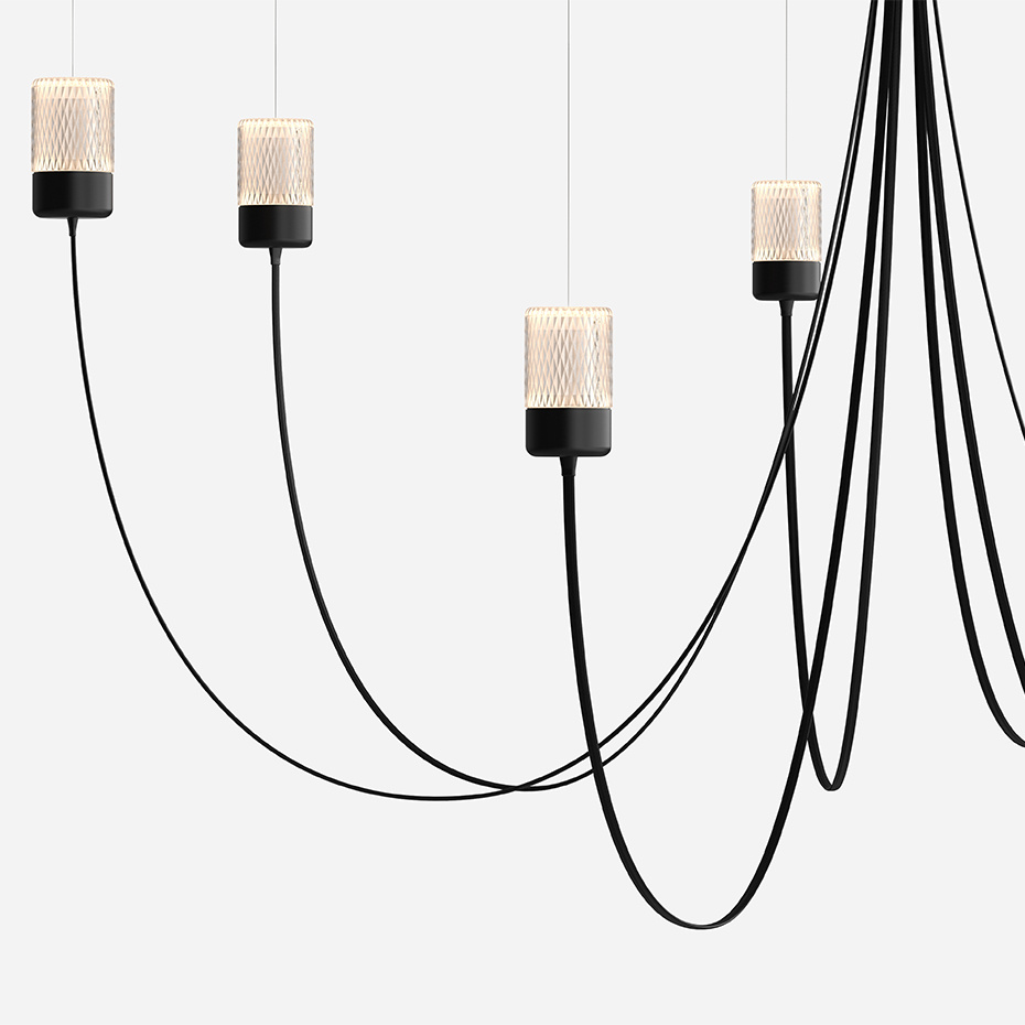 Gravity Chandelier 7 Black