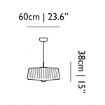 Plié Plissé Light 60 Pendel White Plié Plissé Light 60 Pendel White