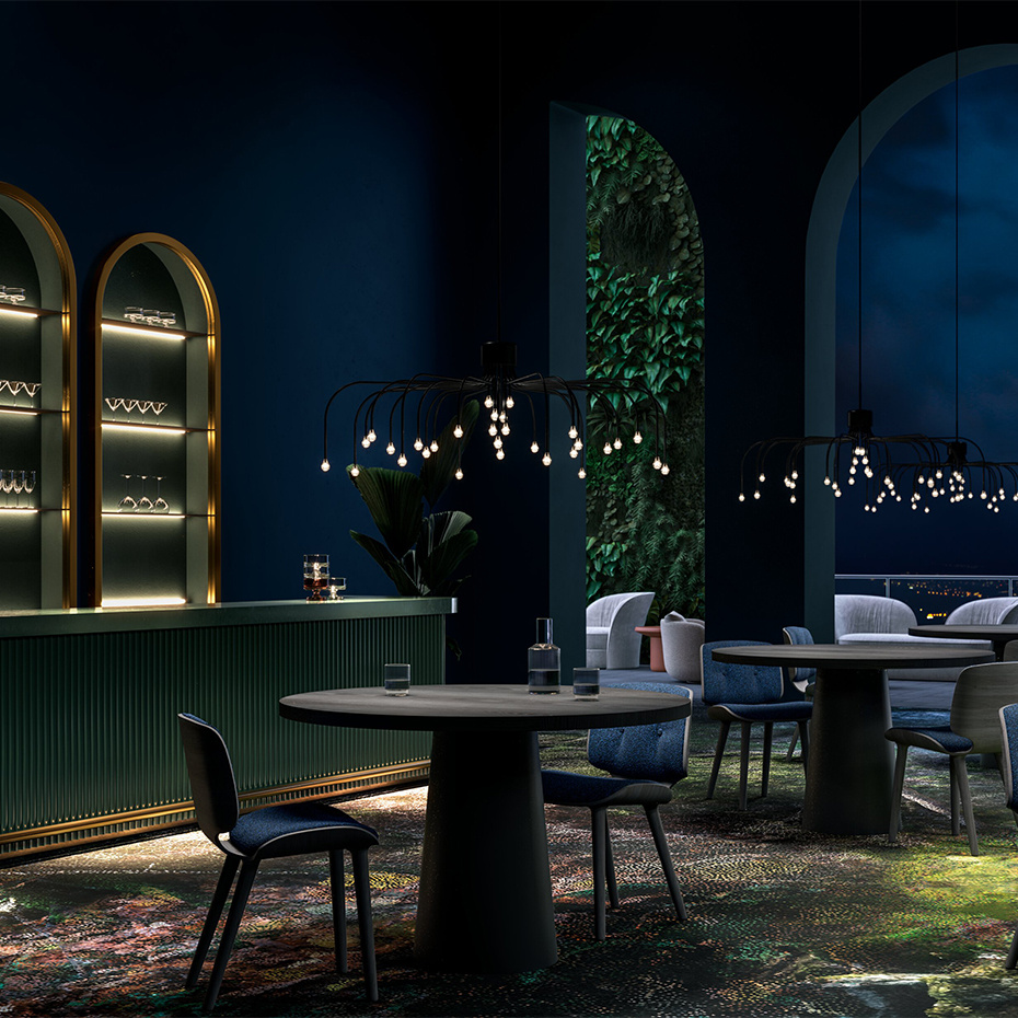 Starfall Light 30 Pendel Black