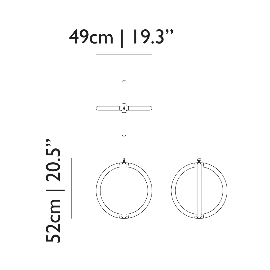 Luminora Light 45 Pendel Transparent