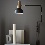 Ray Vägglampa Svart/Mässing Ray Vägglampa Svart/Mässing