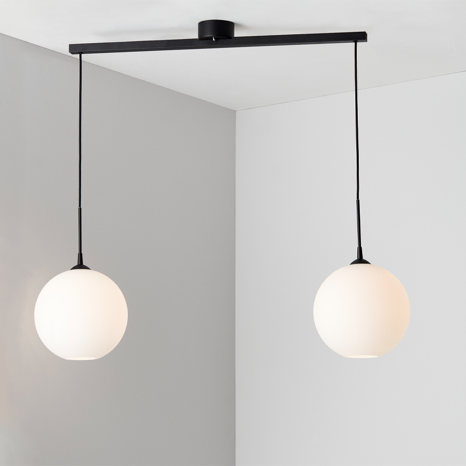 Pendelupphäng Skena För Två Pendlar Mattvit